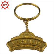 Porte-clés en laiton plaqué or alliage de zinc pour les cadeaux (XY-mxl91006)
